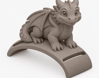 3D Printed Dragon Bike Fender Decoration – Fantasy Cyclist Gift (STL File)