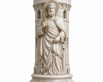 Catholic Saints Castle/Rook for Chess Set (3D digital print file - STL/3MF)