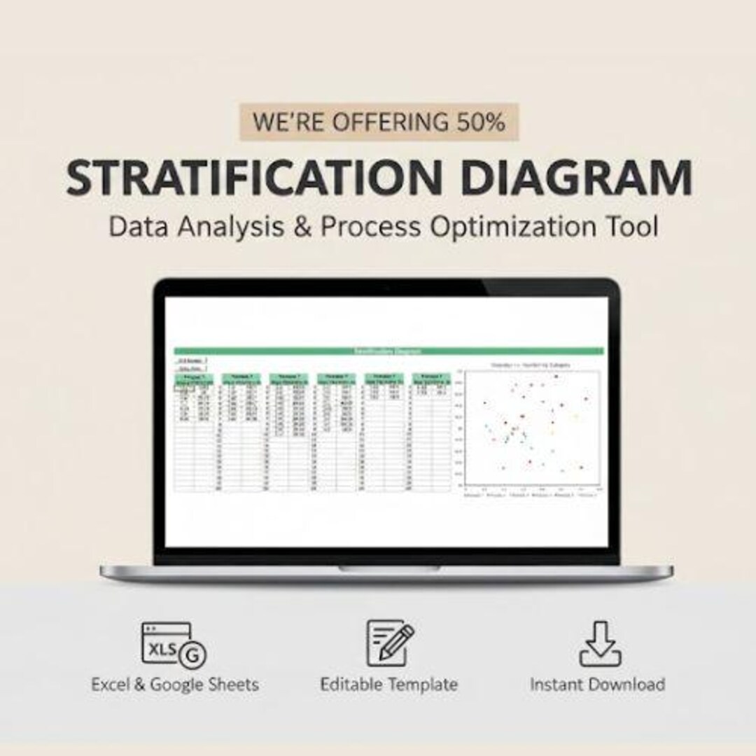 Stratify Control Chart Stratification Diagram Excel Template | Data Analysis & Process ...