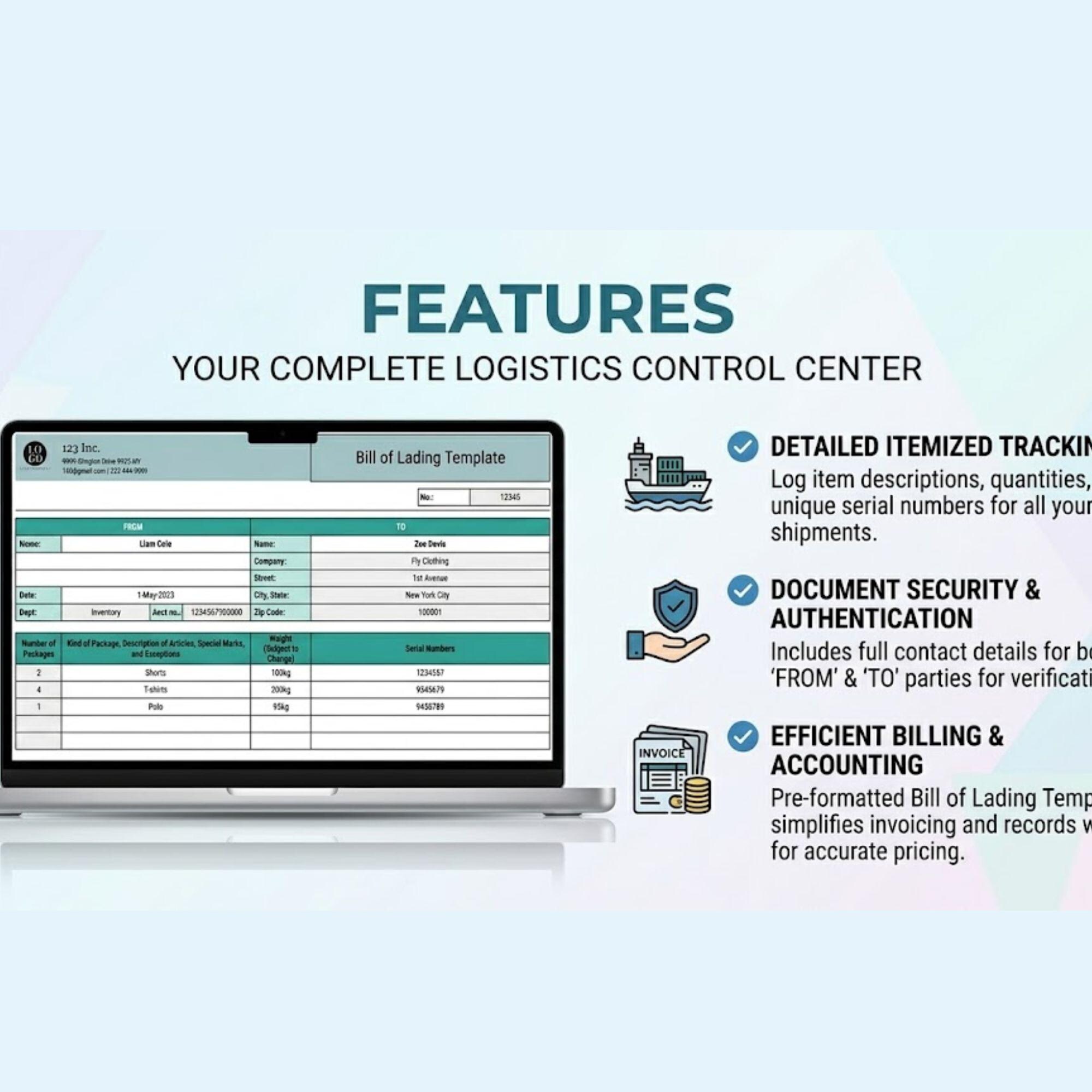 Waybill Template.pdf Bill of Lading Template | Shipping Logistics Form | Freight Waybill ...