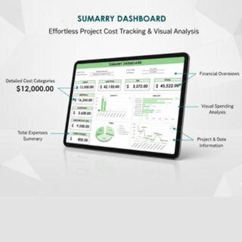 Construction Cost Estimate Template for Excel Google Sheets | Project ...