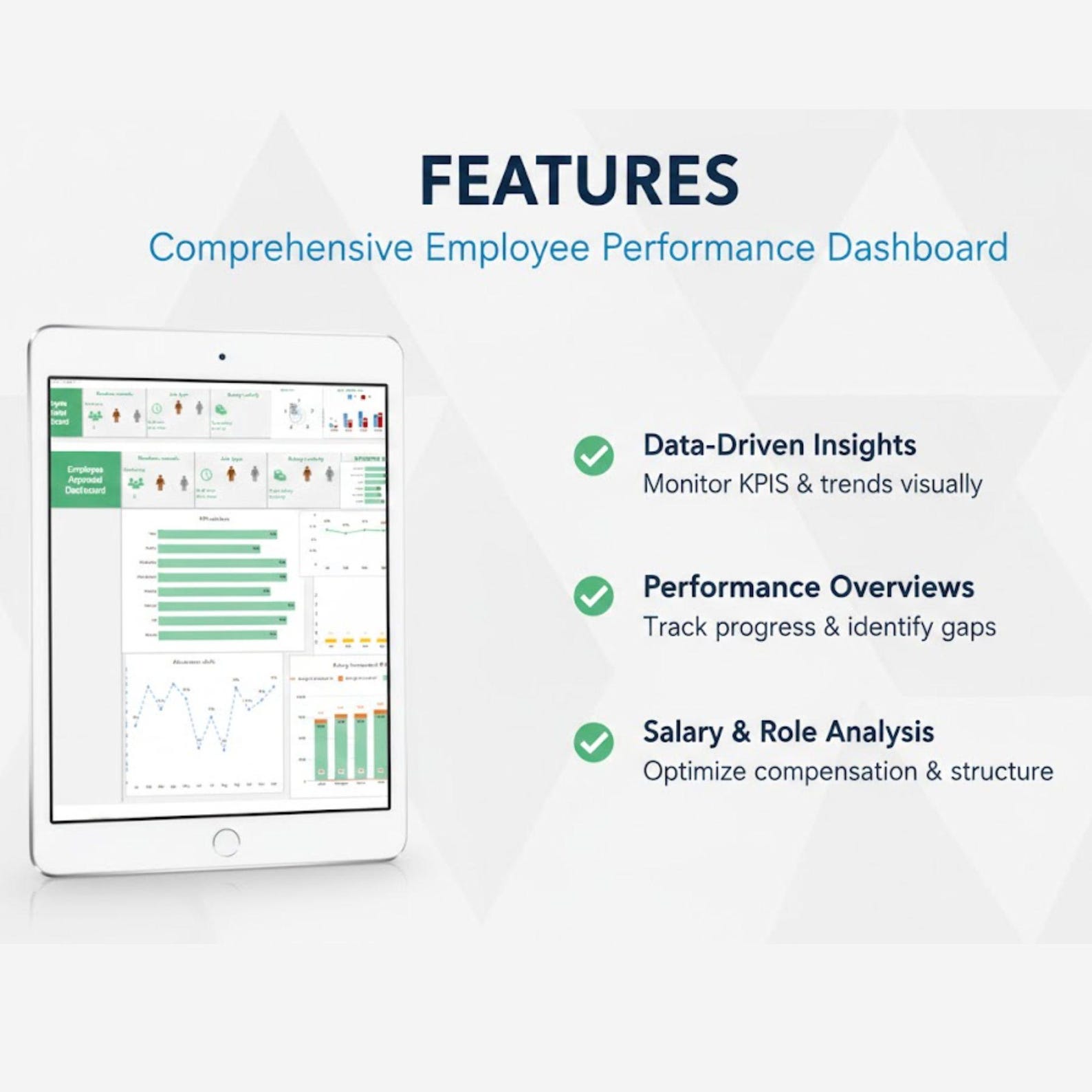 Employee Appraisal Dashboard Excel Template - Performance Review ...