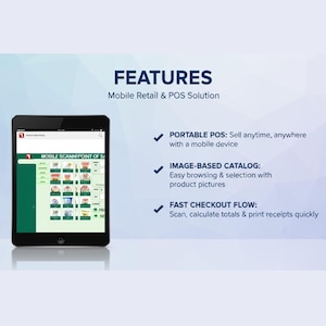 Mobile Scanning Point of Sale Excel Template | Automated Inventory POS ...