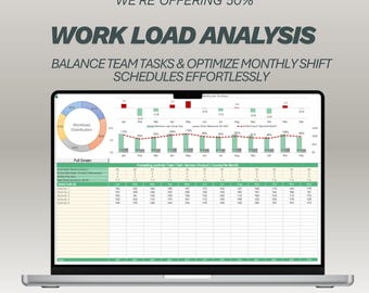 Workload Analysis Template | Employee Capacity Planner | Resource ...
