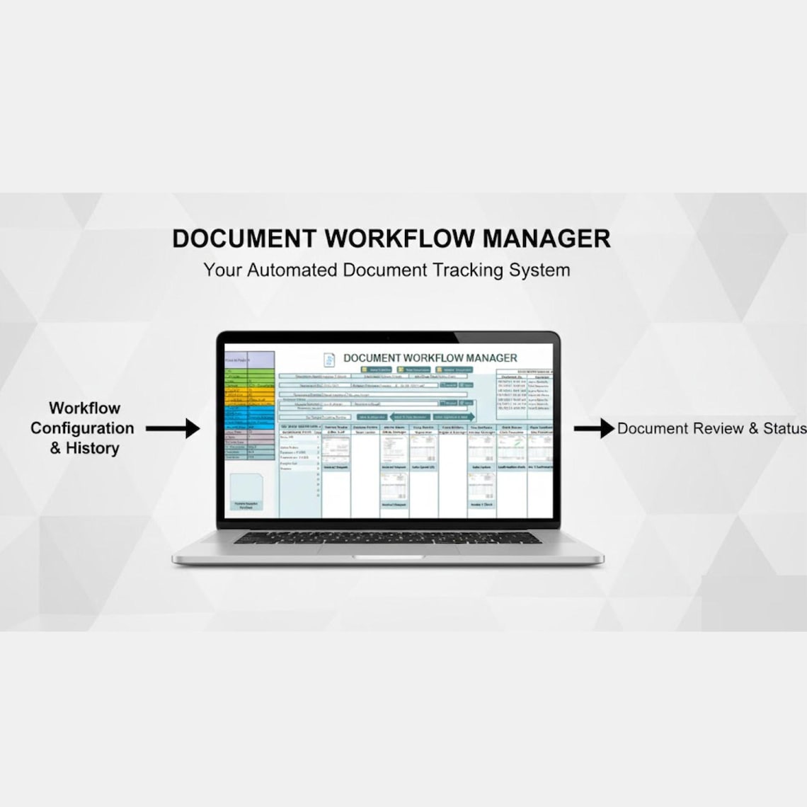 Document Workflow Manager Spreadsheet | Business Process & File ...