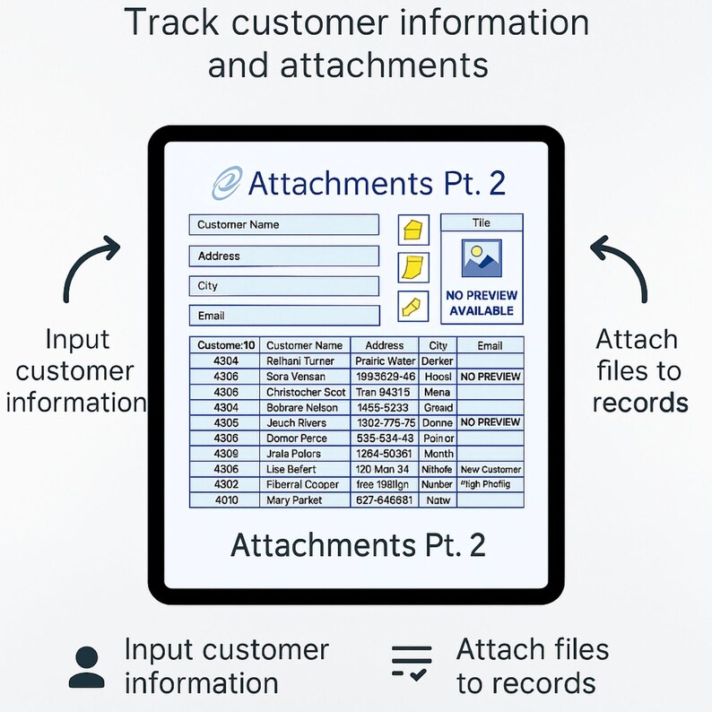 Attachments Template Excel | File & Document Attachment Tracker ...
