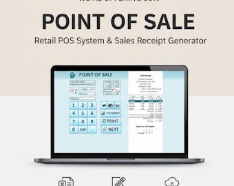 Point of Sale Excel Template | Retail POS System Spreadsheet | Tracker ...