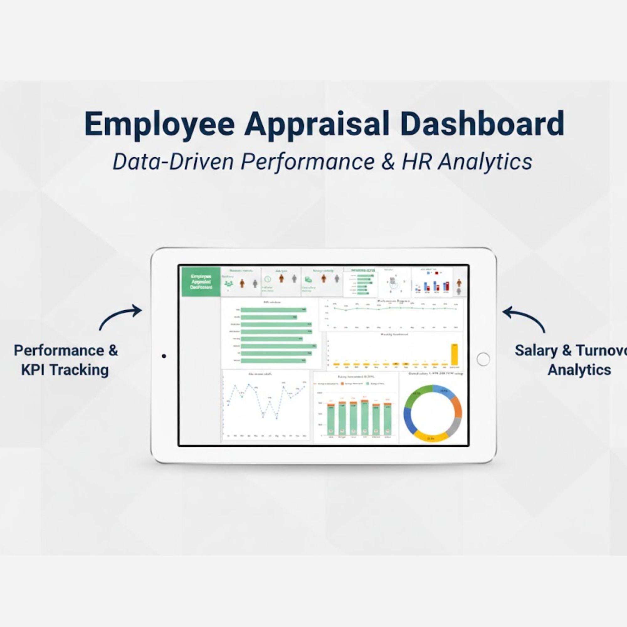 Employee Appraisal Dashboard Excel Template - Performance Review ...
