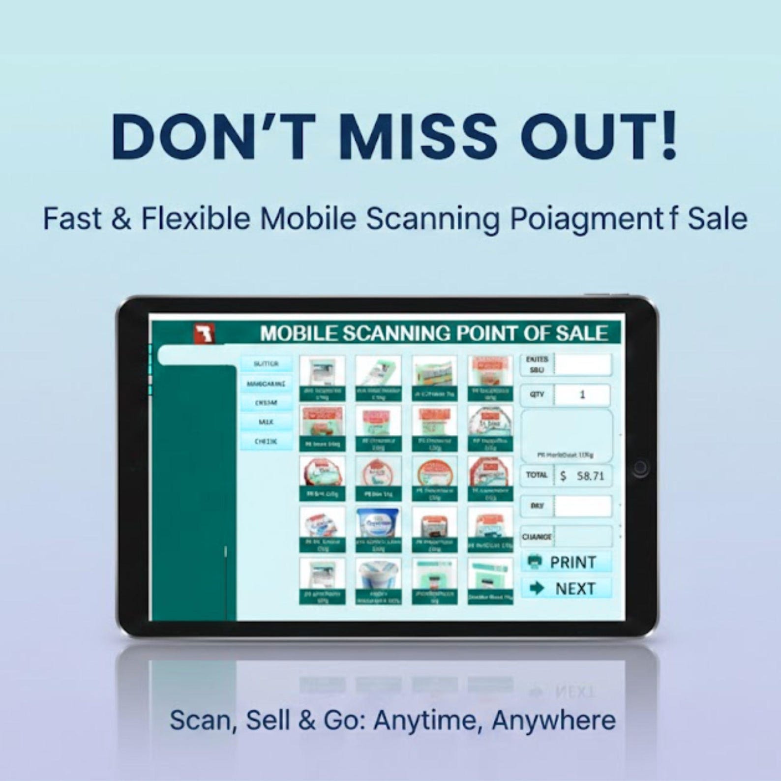 Mobile Scanning Point of Sale Excel Template | Automated Inventory POS ...