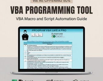 VBA Programming Tool & Macro Automation Guide | Excel  Google Sheets Template | Professional AutoHotkey Shortcuts