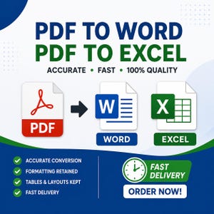 Servicio personalizado de conversión de PDF a CSV / Hoja de cálculo de Excel / Extracción de datos de extractos bancarios y facturas / Archivo editable