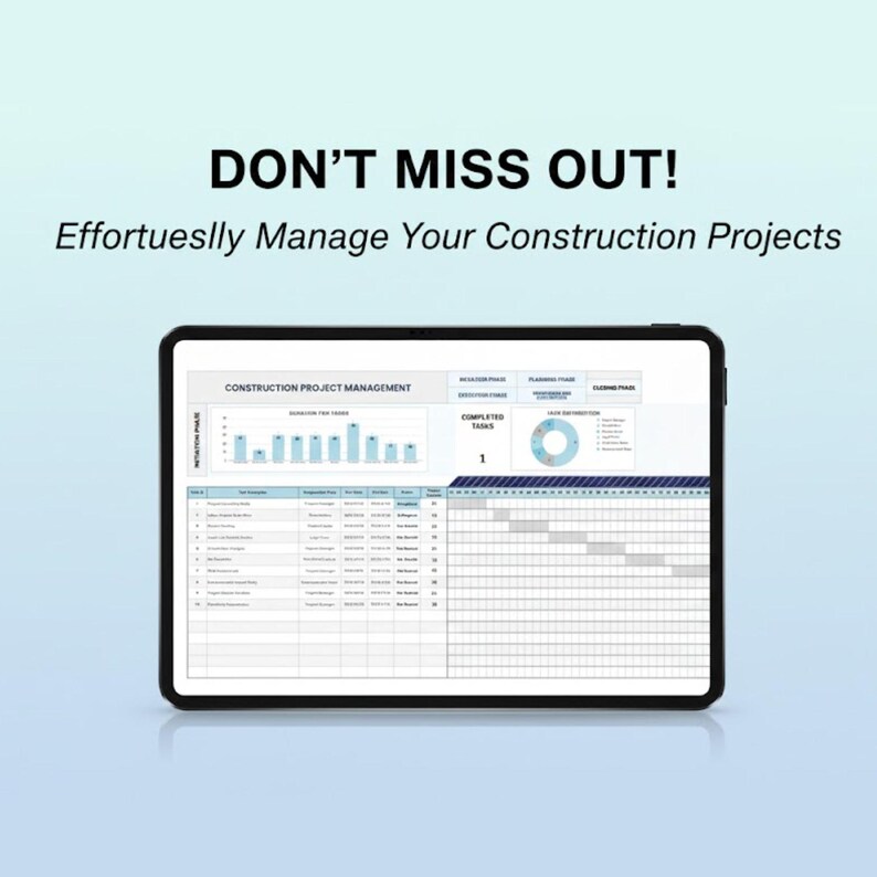 Construction Project Management | Gantt Chart Task Tracker & Building ...