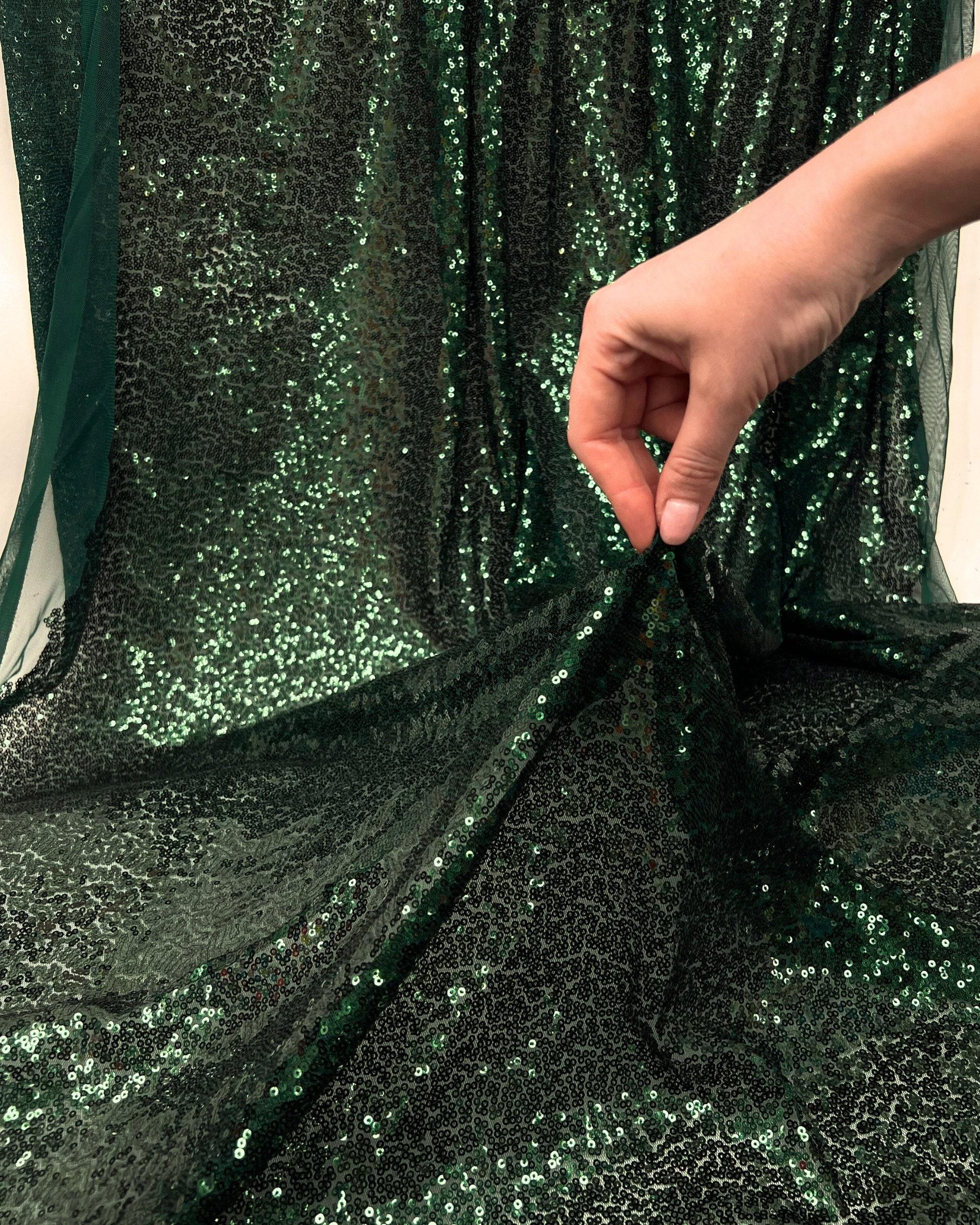 Emerald Green Sequin Dress - Etsy