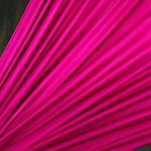 Fuchsia Shiny Nylon Spandex Fabric by the Yard, Premium Quality 4-Way Stretch Nylon Milliskin  Fuchsia Spandex for Costumes Swimwear Gowns