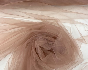 Solid Beige/nude Tulle - Ultra-fine Tulle With Soft Feel and Drape