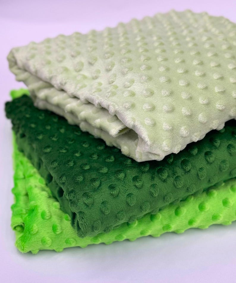 Minky Dot Fleece Fabric by the Yard, Dimple Dot Minkee Fabric, Super Soft Plush Fabric for Blankets, Pillow Covers, Soft Toys, Baby Blanket image 10