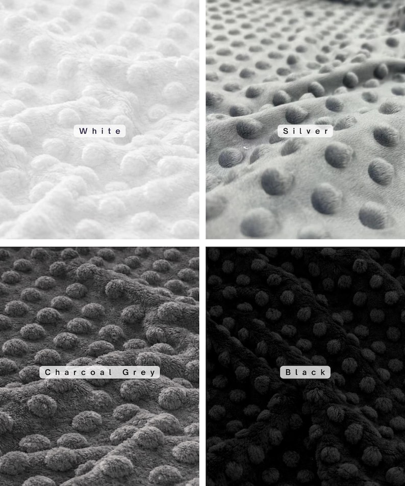 Minky Dot Fleece Fabric by the Yard, Dimple Dot Minkee Fabric, Super Soft Plush Fabric for Blankets, Pillow Covers, Soft Toys, Baby Blanket image 9