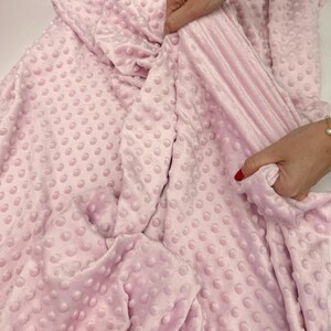 Minky Dot Fleece Fabric by the Yard, Dimple Dot Minkee Fabric, Super Soft Plush Fabric for Blankets, Pillow Covers, Soft Toys, Baby Blanket image 13
