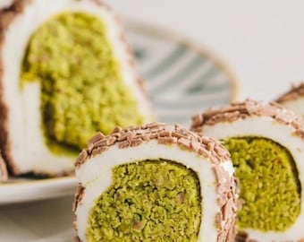 Luxe Dubai Chocolate Turkish Delight Roll – Met room gevulde pistache Sarma Lokum – Turkish Delight – gastronomische geschenkdoos