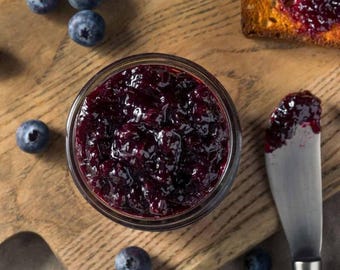 Handgemachte Blaubeermarmelade: Frisch, natürlich, antioxidativ