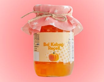 Handgemachte Bio-Kürbiskonfitüre: Traditionelle türkische Kürbiskonserve (380 gr)