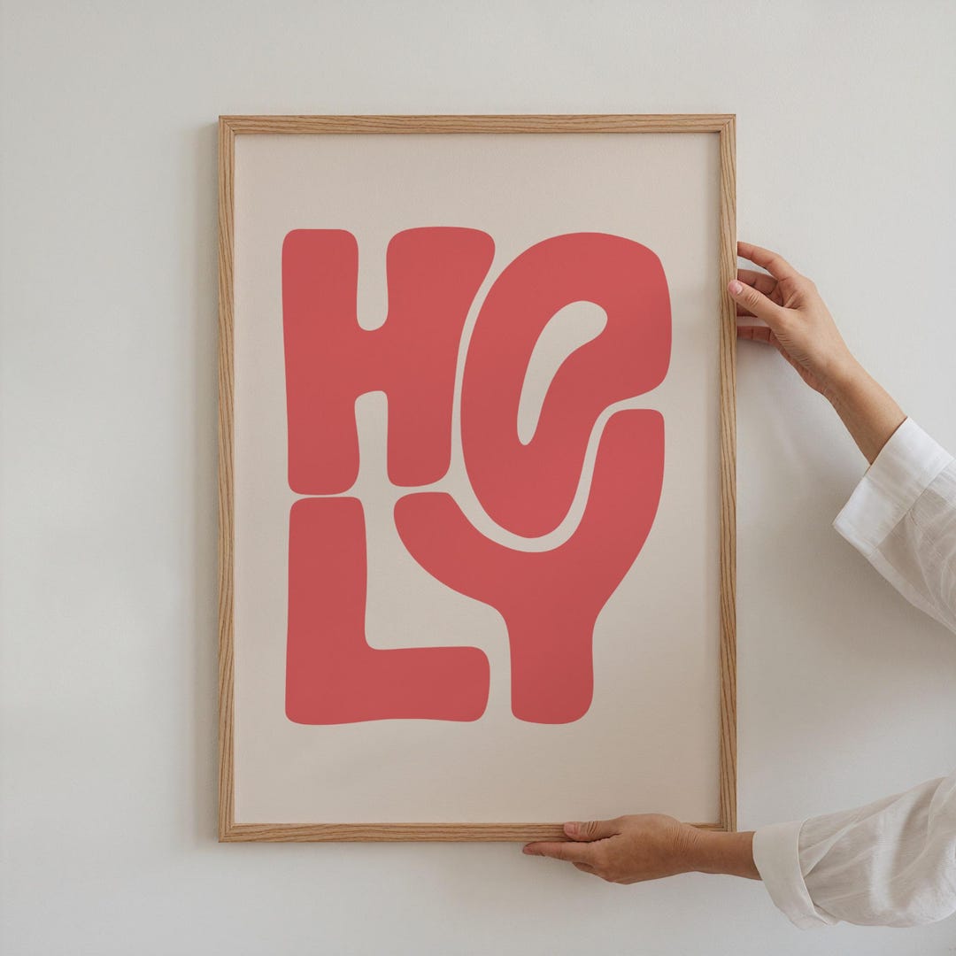 Holy Ase Design HOLY Bold Modern Aesthetic Christian Art Prints, Christian Wall Art - Etsy