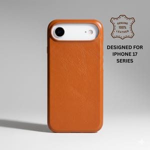 Apple iPhone 17 and 17 Air Genuine Leather Case: Slim Magsafe Cover multicolor personalized