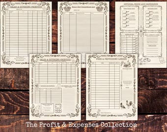 Chicken Farm Ledger | Daily Egg Sales, Feed, Commerce Log (Digital Download)