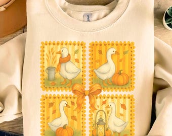 Funny Goose PNG, Fall Goose Pumpkin Spice Autumn Leaves PNG, Silly Goose Sublimation Design, Cozy Season Goose Shirt PNG, Autumn Clipart
