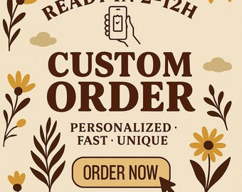Pedido personalizado, diseño personalizado, tu idea hecha digital, descarga PNG instantánea