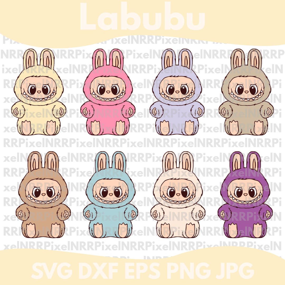 Labubu Vector File Labubu Designs Svg Png Bundle, Svg, Labubu Png Svg, Vector Digital File ...