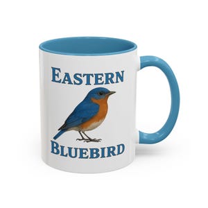 Eastern Bluebird Accent Coffee Mug | Perfect Gift for Bird Lovers, Nature Enthusiasts, Home Decor, Coffee Lovers, Mother&#39;s Day
