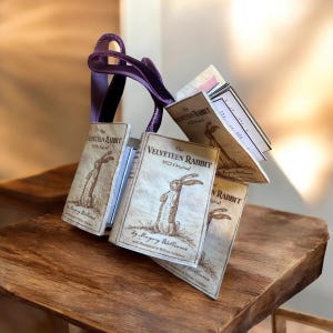 The Velveteen Rabbit Miniature Book Ornament – Vintage-Style Basket Filler Easter Decoration