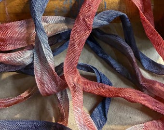 Stitch Girl’s Firecracker 3 yards Crinkled Ribbon by From the Cauldron