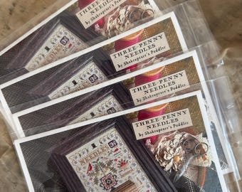 Three-Penny Needles designed by Shakespeare’s Peddler