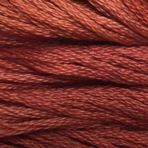 Tennessee Red Clay by Classic Colorworks over dyed cotton thread