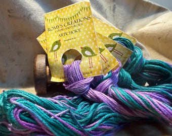 Artichoke by Romy’s Creations over dyed  thread