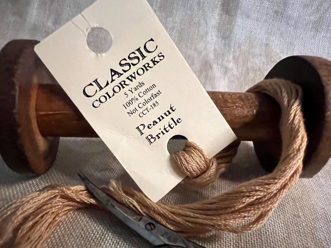 Peanut Brittle by Classic Colorworks is 5 Yards Overdyed Cotton Thread ...