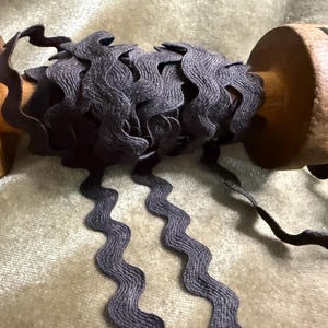 Black Rick Rack 3 yards 1/2"  by From the Cauldron
