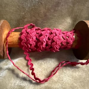 Cherry Bomb Red is 3 yards 1/4" Rick Rack by From the Cauldron