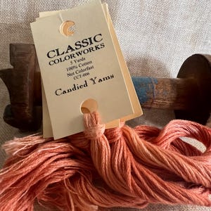 Candied Yams by Classic Colorworks is 5 yards of over dyed cotton thread