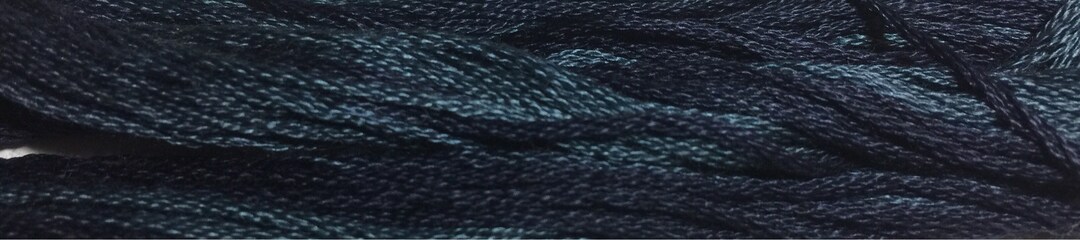 Wavy Navy by Classic Colorworks 5 Yards Over Dyed Cotton Thread - Etsy