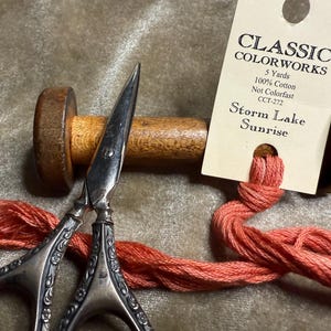 Storm Lake Sunrise by Classic Colorworks is 5 yards of over dyed cotton thread