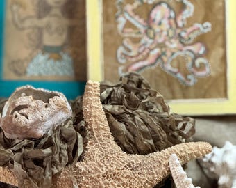 Mermaid’s Firewood 32 count 1/2 yard by From the Cauldron