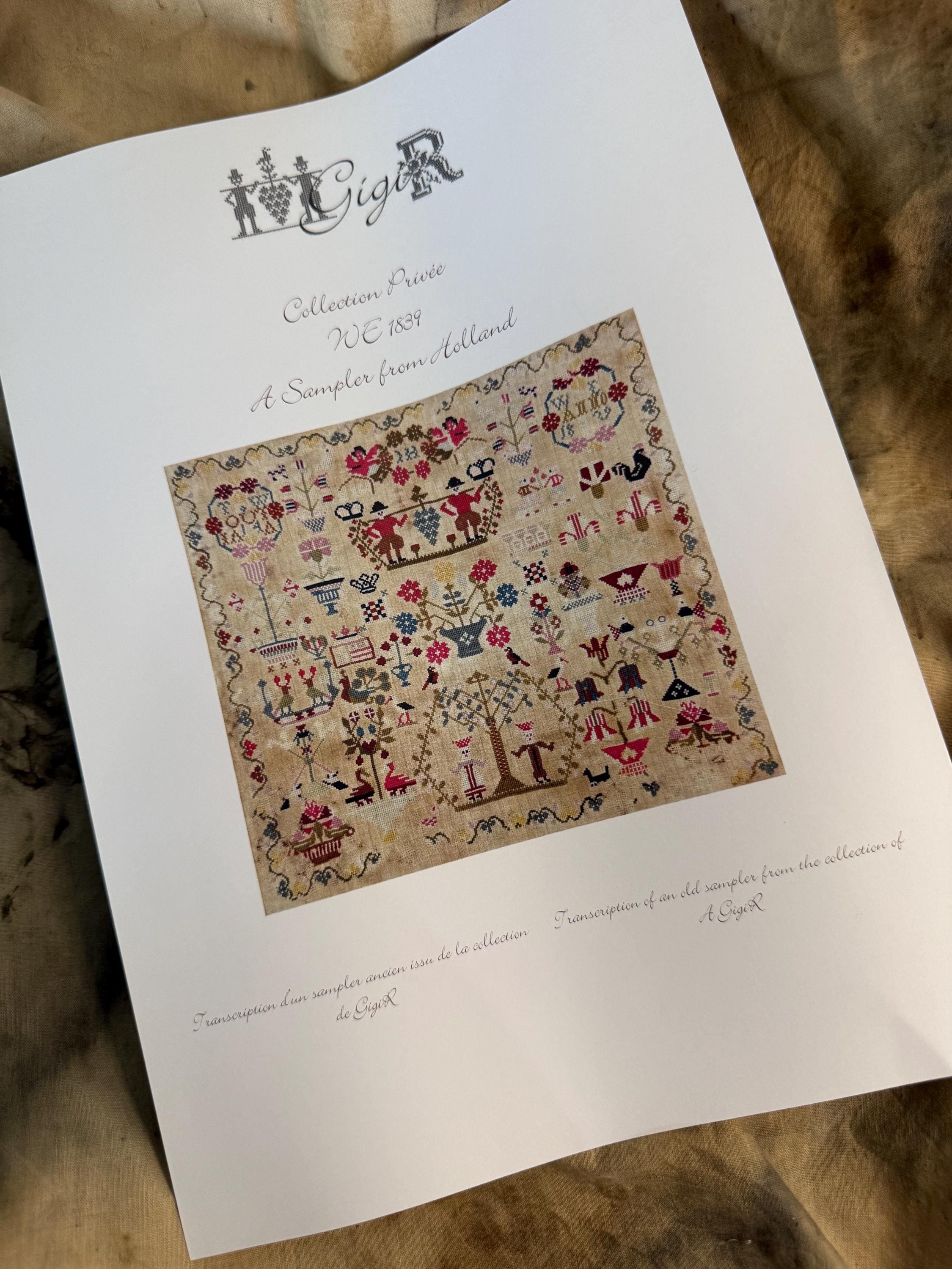 Sampler Gigi R A Sampler From Holland WE 1839 Gigi R - Etsy