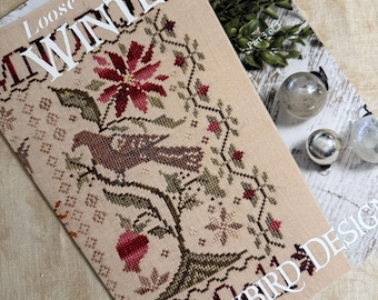 Winter Loose Feathers Reprint by Blackbird Designs