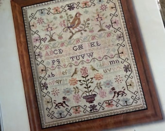 Pink Sparrow Sampler by Brenda Gervais