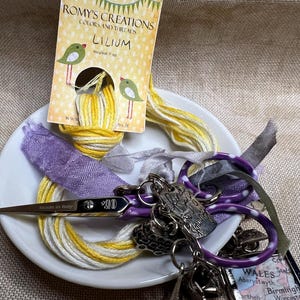 Lilium Romy&#39;s Creations is 8.7 yards of hand dyed cotton thread