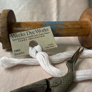 Bashful by Weeks Dye Works is 5 yards of overdyed cotton thread