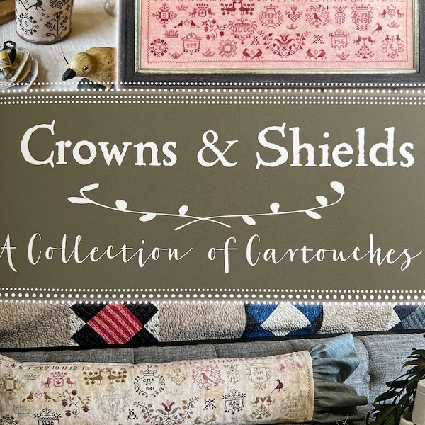 Crowns & Shields a Collection of Cartouches by Blackbird Designs